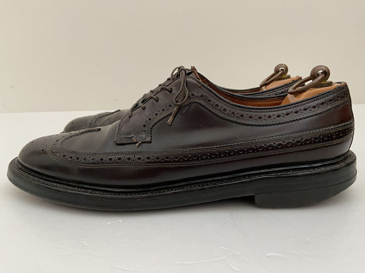 FLORSHEIM size81/2C Kenmoor код Van темно-бордовый поток автомобиль imIMPERIAL талон m-ru wing chip кожа обувь ботинки 60 годы 70 годы 