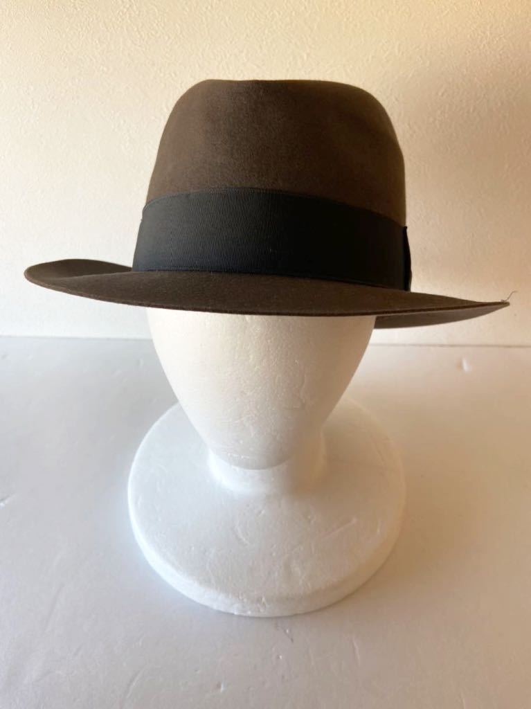 新品 イタリア製 Borsalino フェルトハット ボルサリーノ 中折れ帽