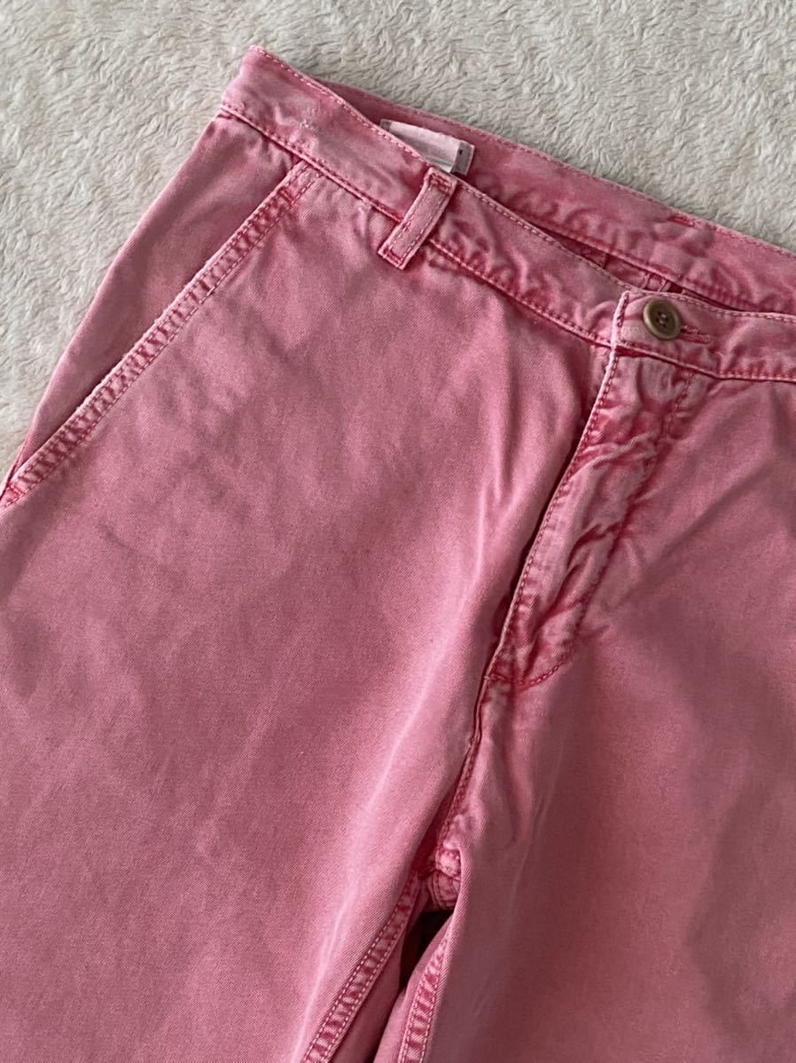 DRIES VAN NOTEN size44 товар обработка хлопок брюки розовый мужской товар окраска мытье обработка Dries Van Noten 