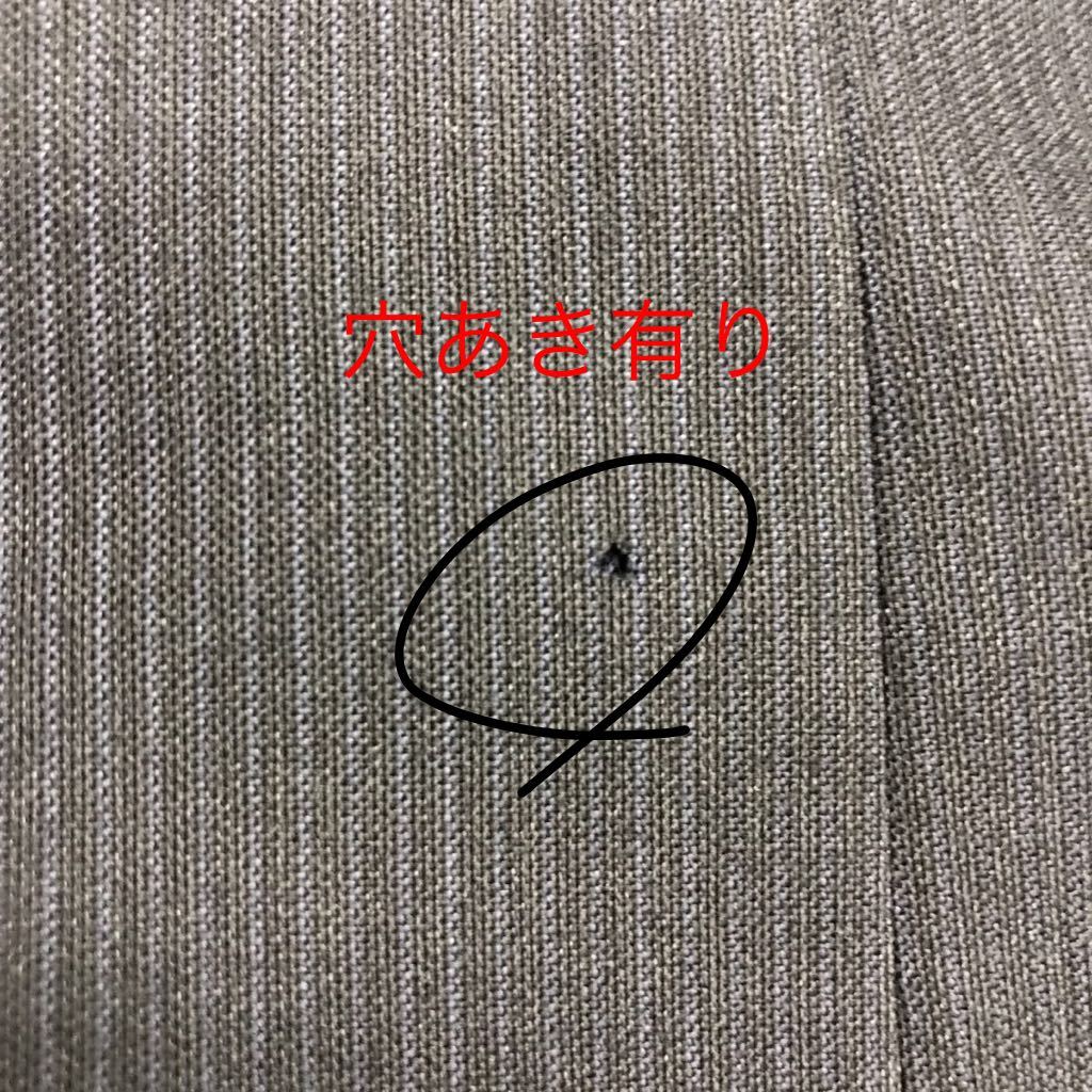 [ with translation ] extra-large size ARTEUOMO double-breasted suit / size 4XL AB8/ gray series stripe /super100no- Benz 2 tuck * hole equipped 