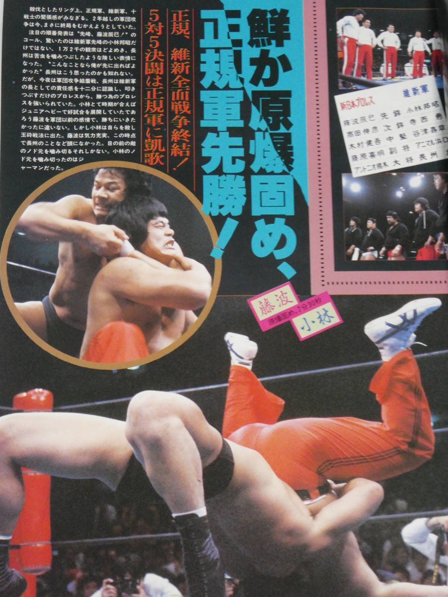 新日本プロレス・パンフレット　1984年IWG特集号　付録のポスター完備　アントニオ猪木、ハルク・ホーガン、アンドレ・ザ・ジャイアント_画像4