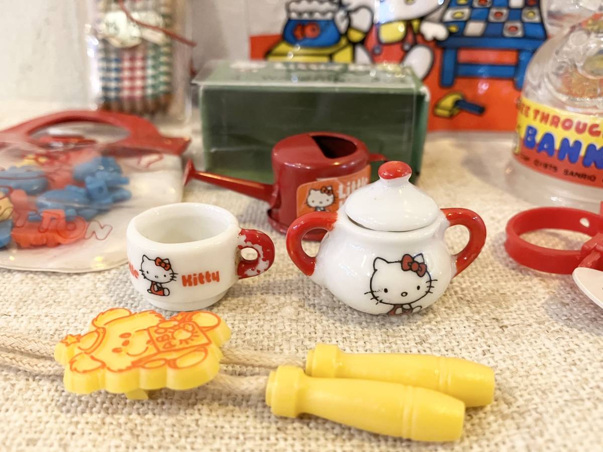 希少 70年代 サンリオ ハローキティ ミニチュアグッズ SET】検:レトロ