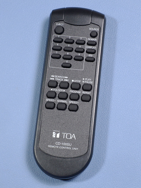 Yahoo!オークション - TOA CD/SD/USBプレーヤー CD-100SU用リモコン Yahoo!オークション - TOA CD/SD/USBプレーヤー CD-100SU用リモコン