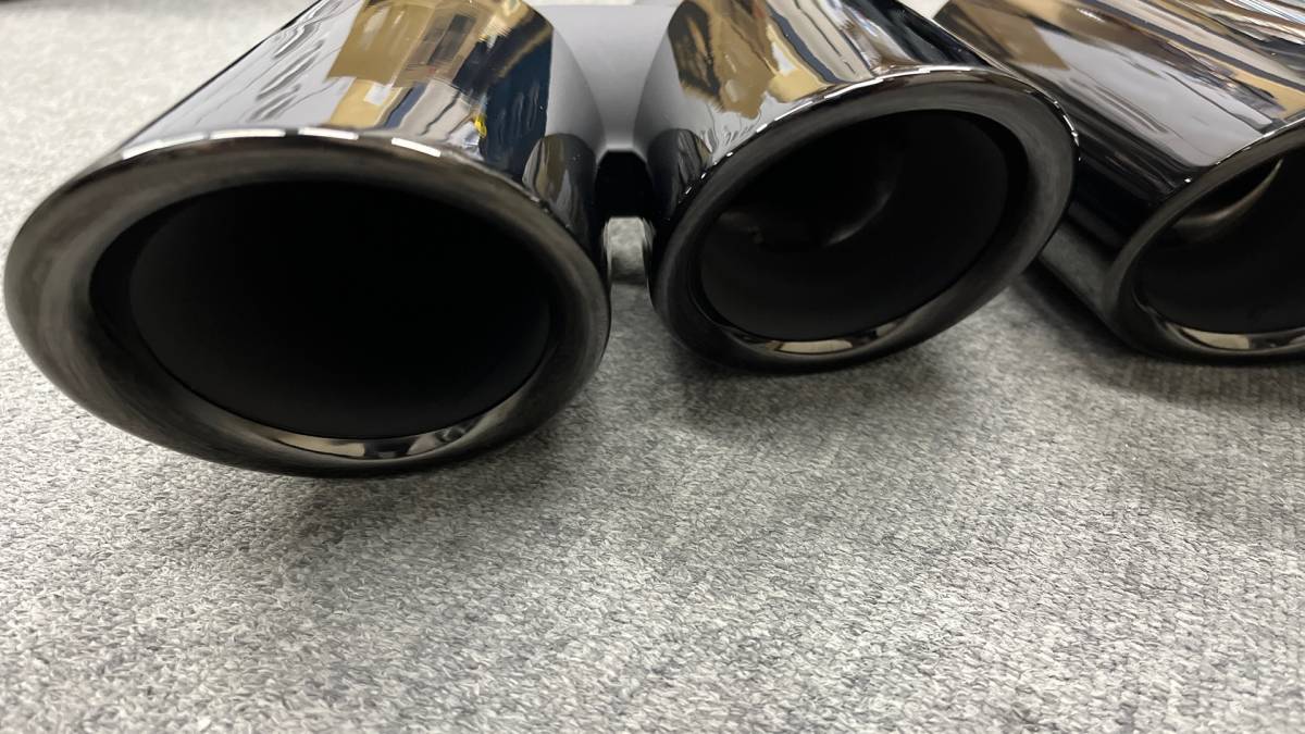  made of stainless steel Porsche [PORCHE] Macan / Macan S[Macan] look GTS specification black chrome all-purpose muffler tail left right set 8092C