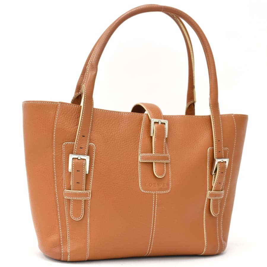 極美品 LOEWE ロエベ ハンドバッグ トートバッグ センダ ベルトデザイン-