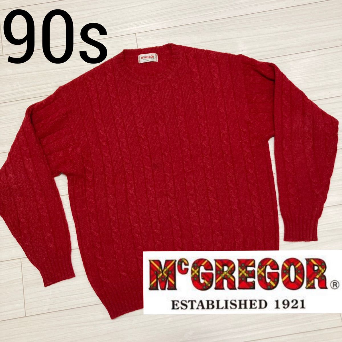 絶妙なデザイン 80s McGREGOR vintage knit マックレガー ニット
