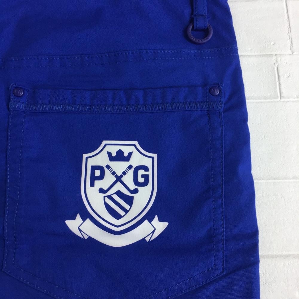 超美品】PEARLY GATES パーリーゲイツ ハーフパンツ ブルー×白 ニコ