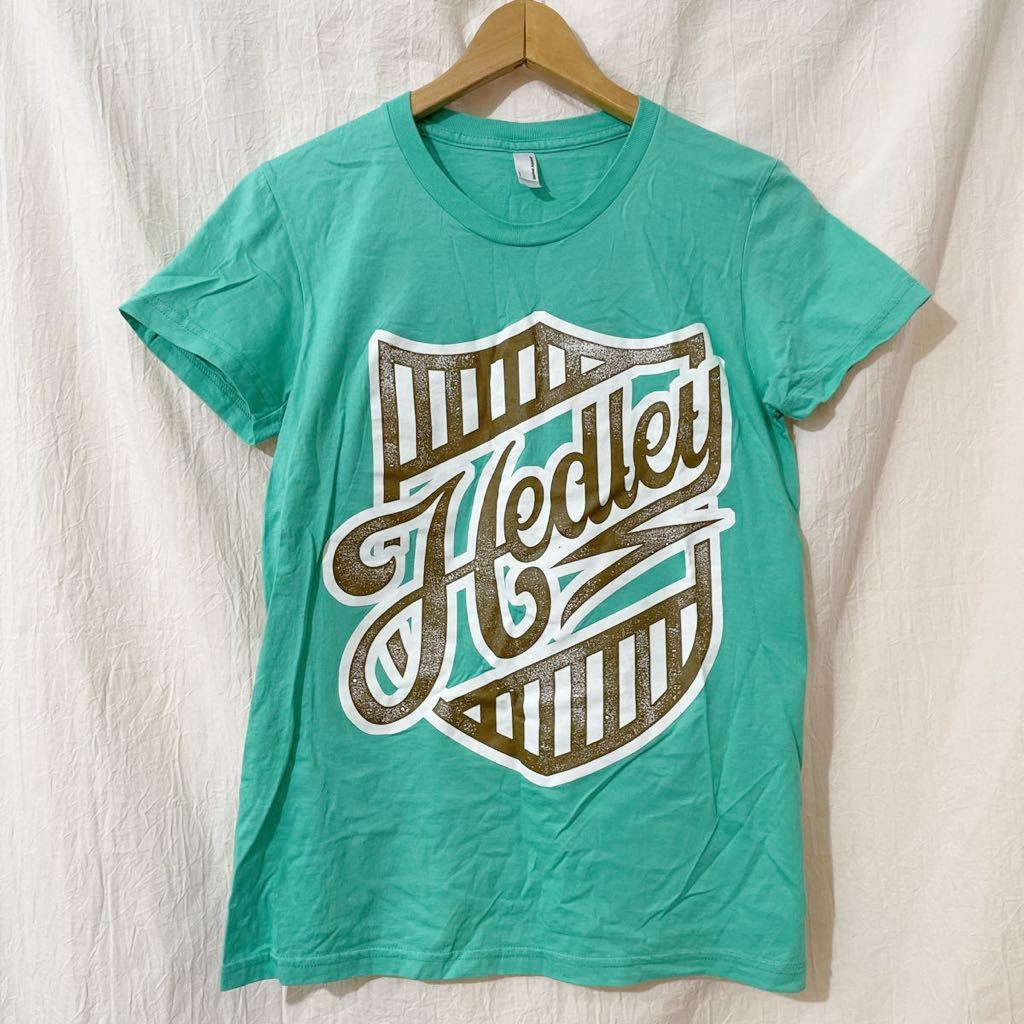 ヘドリー Hedley Tシャツ ライブ T ロック レディース L ミドリ系 American Apparel_画像1