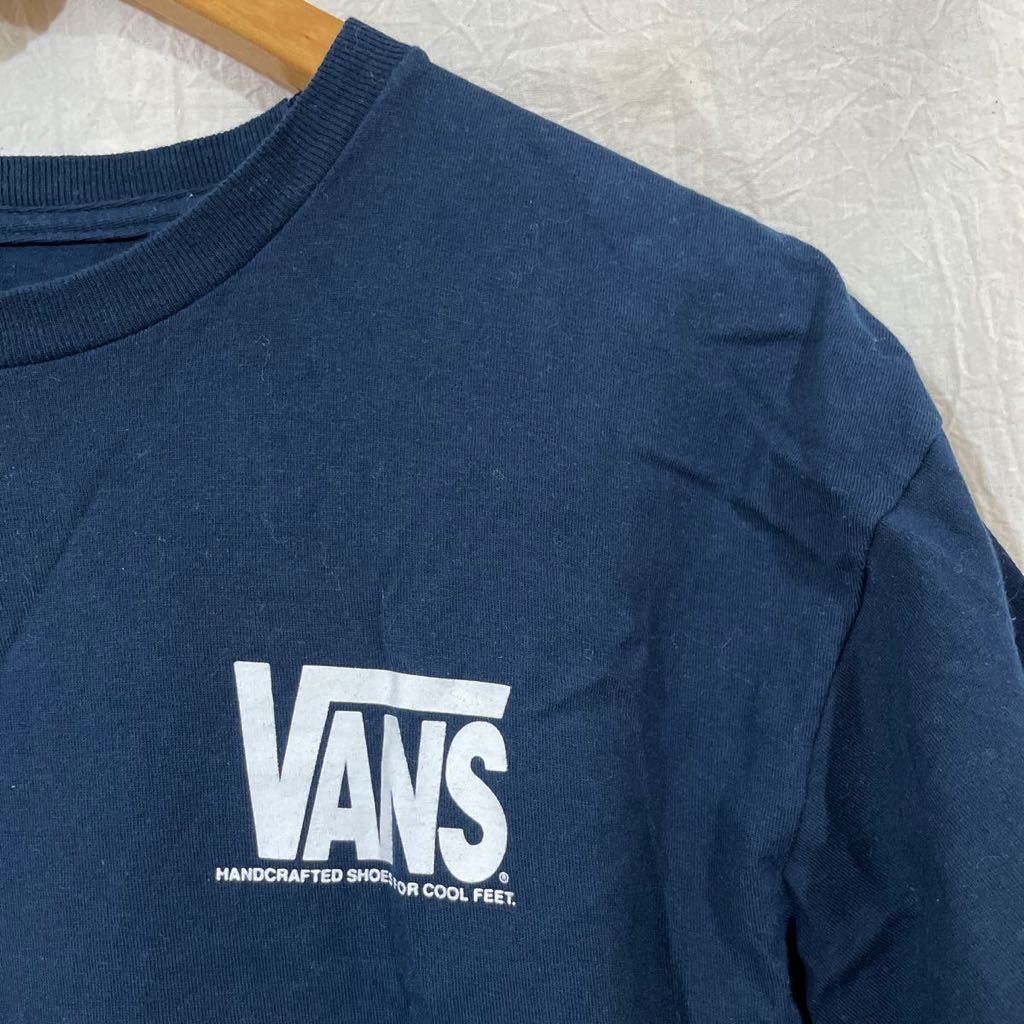 US限定 VANS バンズ 星条旗 Tシャツ M ネイビー_画像4