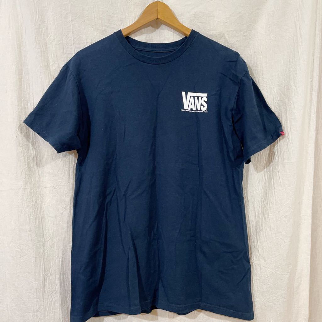 US限定 VANS バンズ 星条旗 Tシャツ M ネイビー_画像2