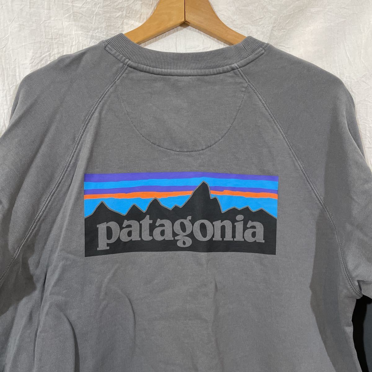 お待たせ! パタゴニア patagonia ロゴスウェット グレー M