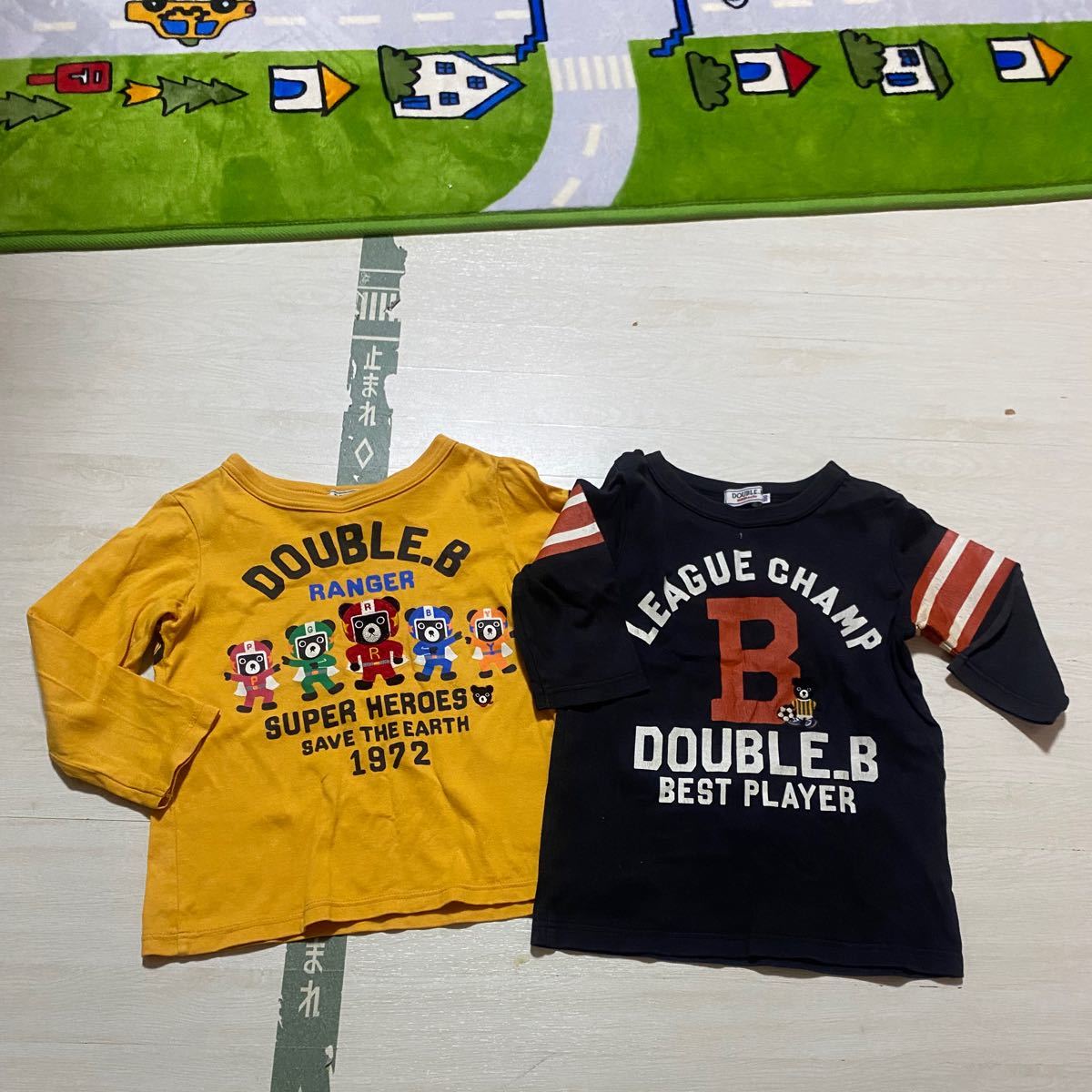 低反発 腰用 ホットビスケッツ ダブルビー ミキハウス Tシャツ 長袖