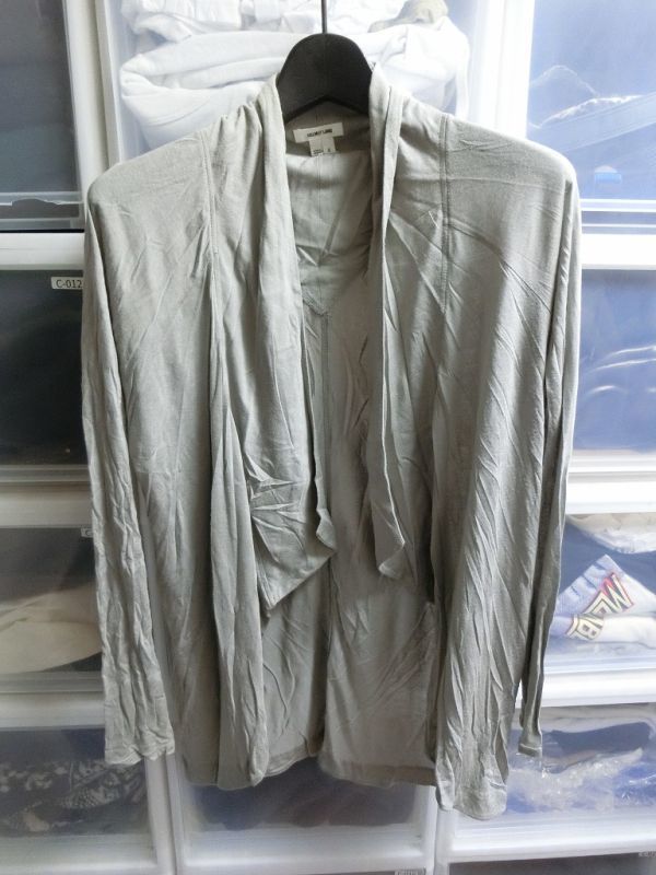 Helmut Lang Front Open Cardigan Grey S #16-4303001 Helmutrang