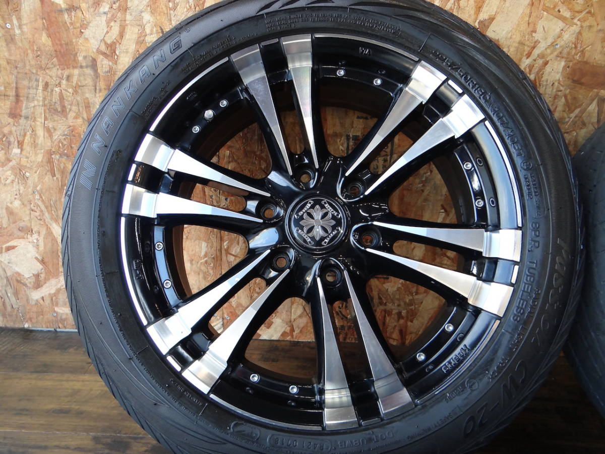 中古 ホイールタイヤ 4本 225/50R18 2018年製 7分山 FANG ファング 18 ラジアル タイヤ ナンカン Passion CW-20 ハイエースに_画像5