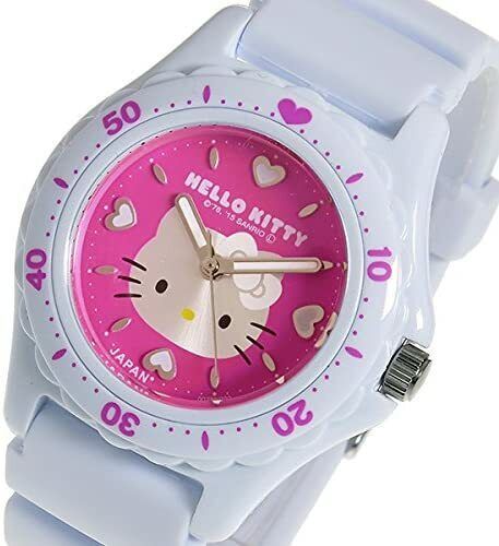  Citizen wristwatch Hello Kitty waterproof urethane belt made in Japan 0027N002 pink / white 4966006066531