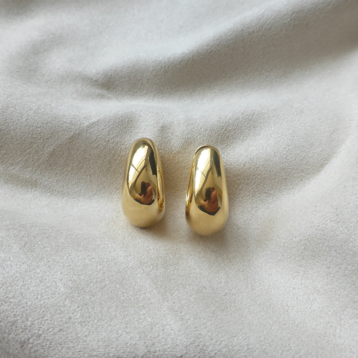トムウッド (TOM WOOD) アイス フープ ラージ ゴールド ピアス Ice