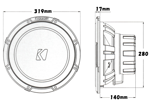 [ immediate payment ]Kicker 30cm 12 -inch Kicker waterproof speaker subwoofer boat woofer subwoofer marine jet control number [UH0596]