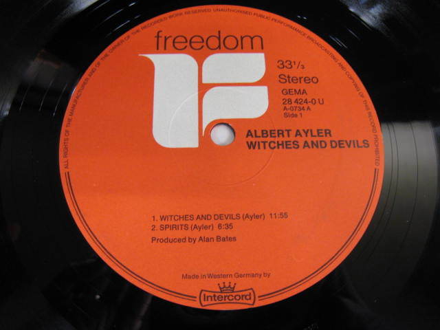 独LP/ALBERT AYLER / WITCHES & DEVILS (284240U) /(A10)_画像5
