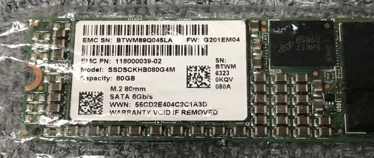 EMC 118000039-02 Intel SSD 530 80GB, 80mm SATA 6Gb/s