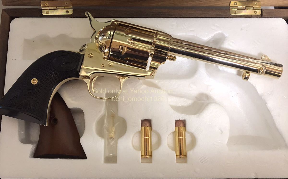 【未発火】コクサイ SAA ブラックパウダー OLD TYPE 限定木製ボックス グリップ2種付☆銃口は完全に閉塞。SMG刻印有りの合法金属モデルガン 5