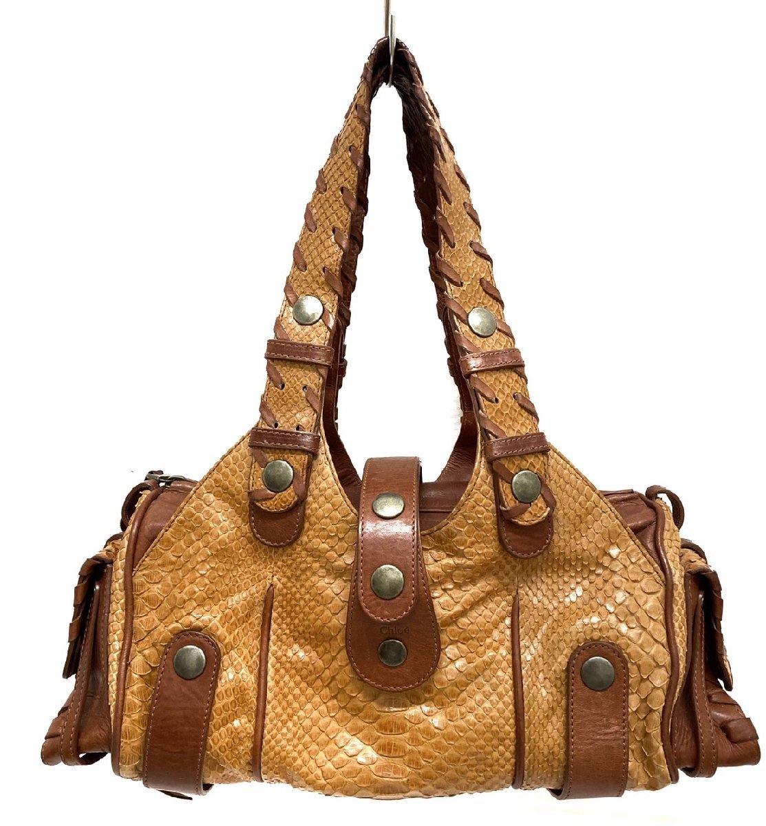 メール便不可】 クロエ シルベラード ハンドバッグ Chloe ホワイト