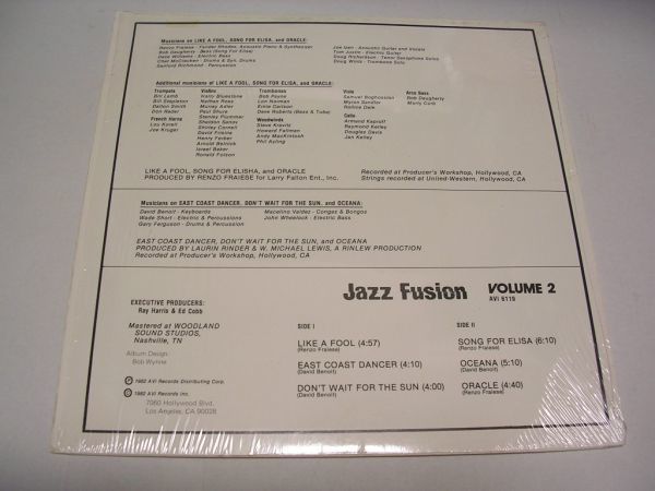 ●JAZZ LP●RENZO FRAIESE & DAVID BENOIT / JAZZ FUSION VOL II_画像2