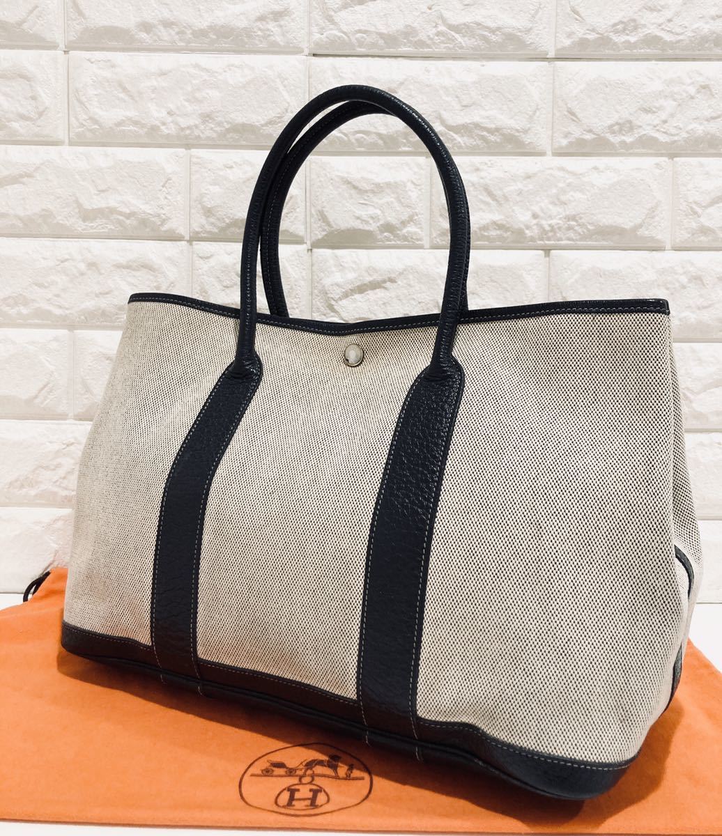 【 HERMES 】美品 エルメス ガーデンパーティ トート バッグ G刻印