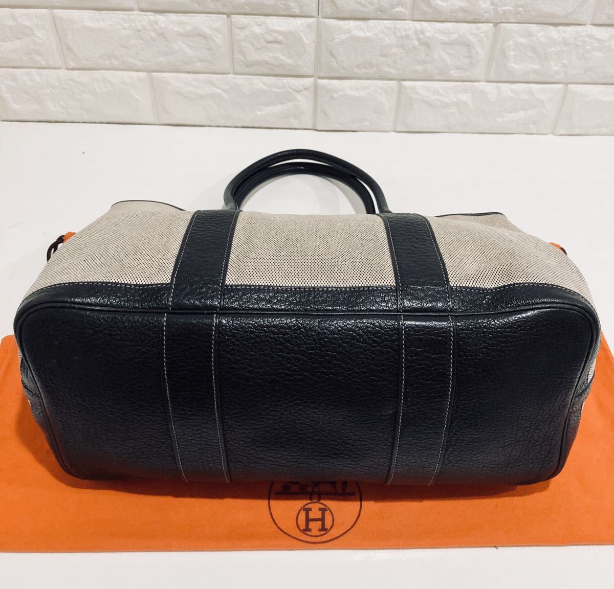 【 HERMES 】美品 エルメス ガーデンパーティ トート バッグ G刻印