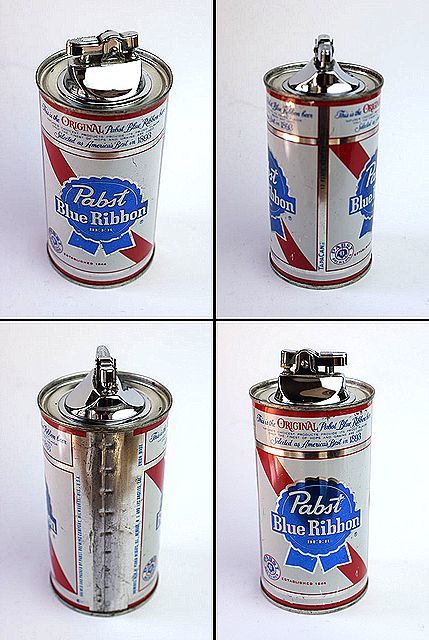 1970's PABST パブスト BEER ビール ビンテージ 缶型卓上 ライター 検 看板 ハムズ バドワイザー COORS アドバタイジング ミラー BUD LIGHT_画像2