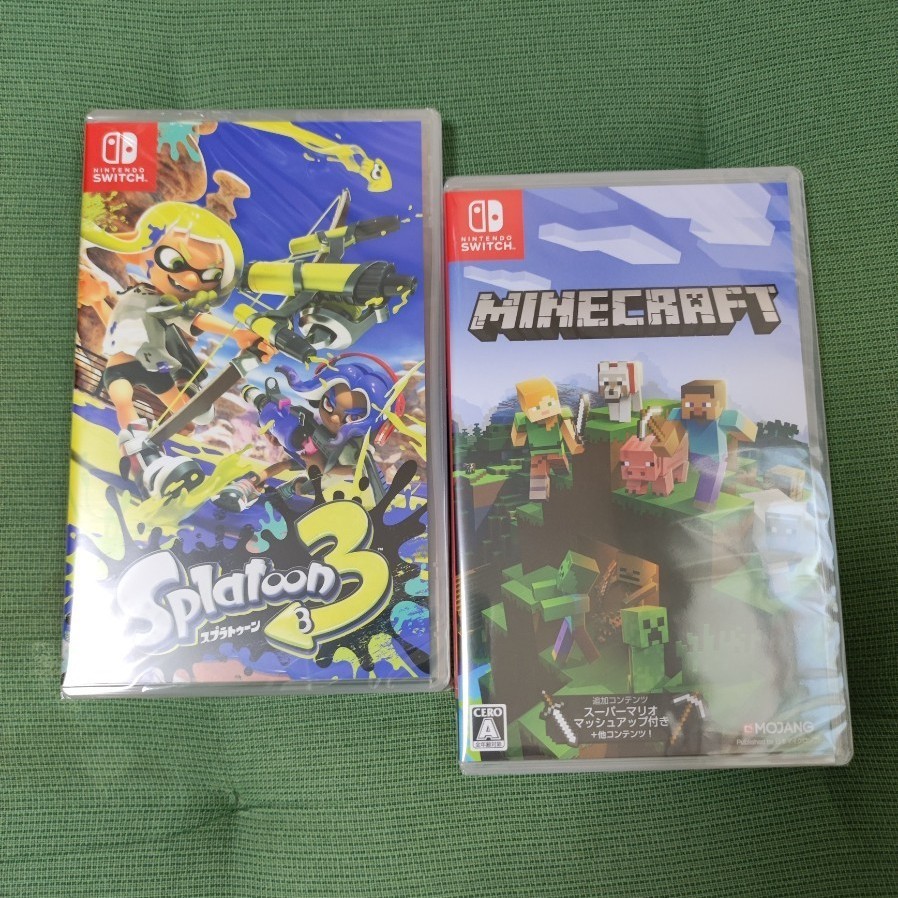 新品未開封】スプラトゥーン3 & マインクラフト