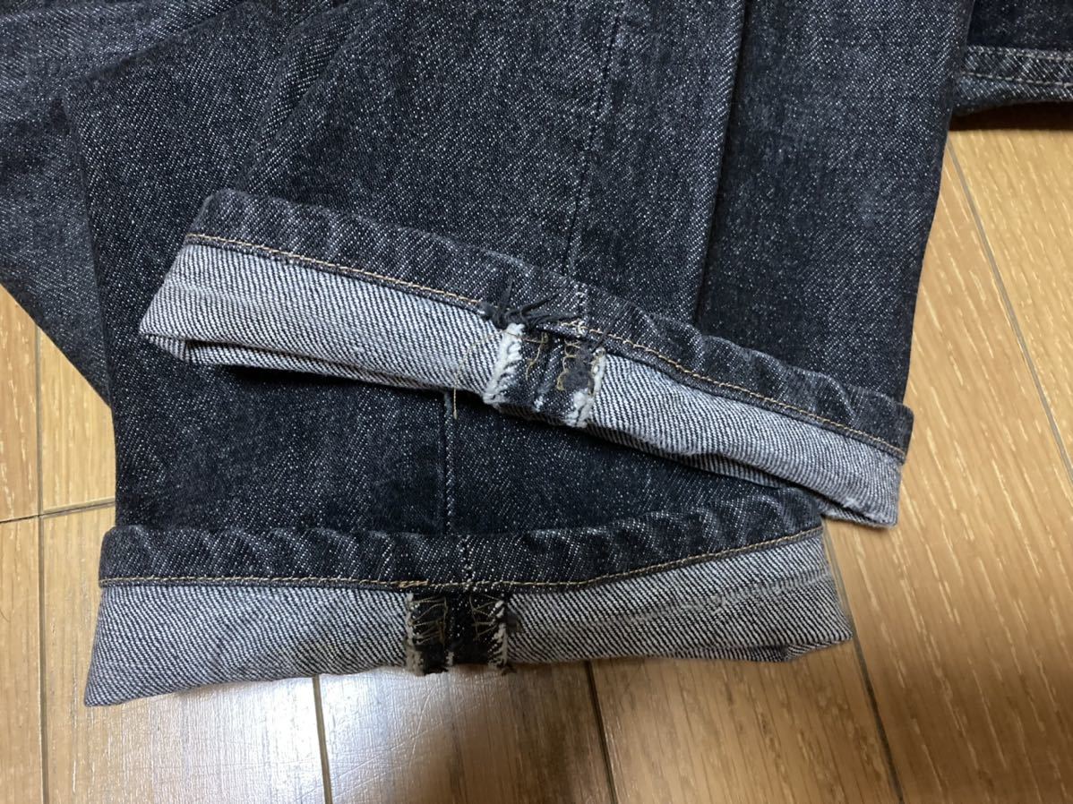 米国製 LEVIS 501 デニムパンツ W31 L34 ブラック 黒 ボタン裏 米国製 LEVIS 501 デニムパンツ W31 L34 ブラック 黒 ボタン裏