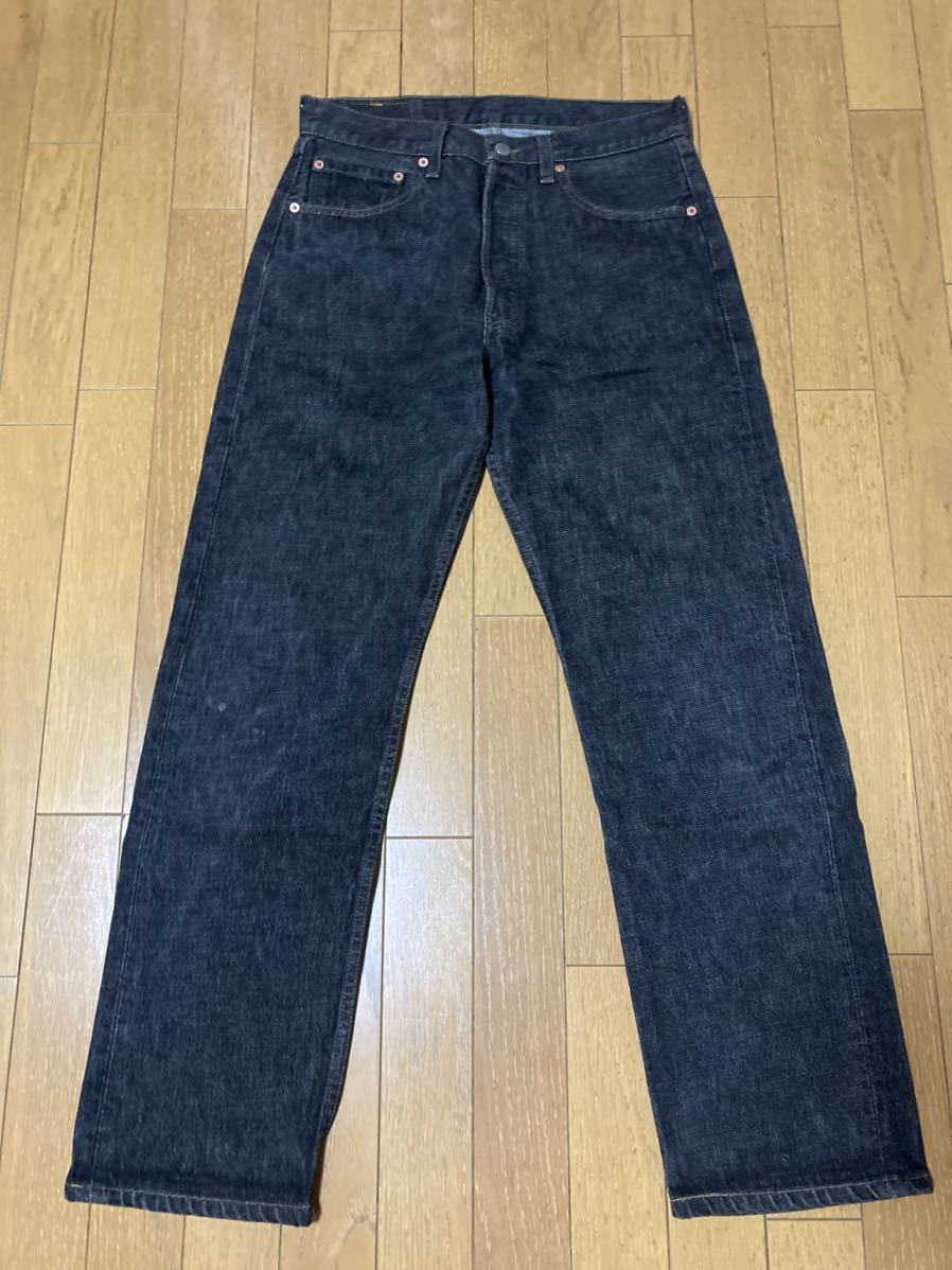 米国製 LEVIS 501 デニムパンツ W31 L34 ブラック 黒 ボタン裏 米国製 LEVIS 501 デニムパンツ W31 L34 ブラック 黒 ボタン裏