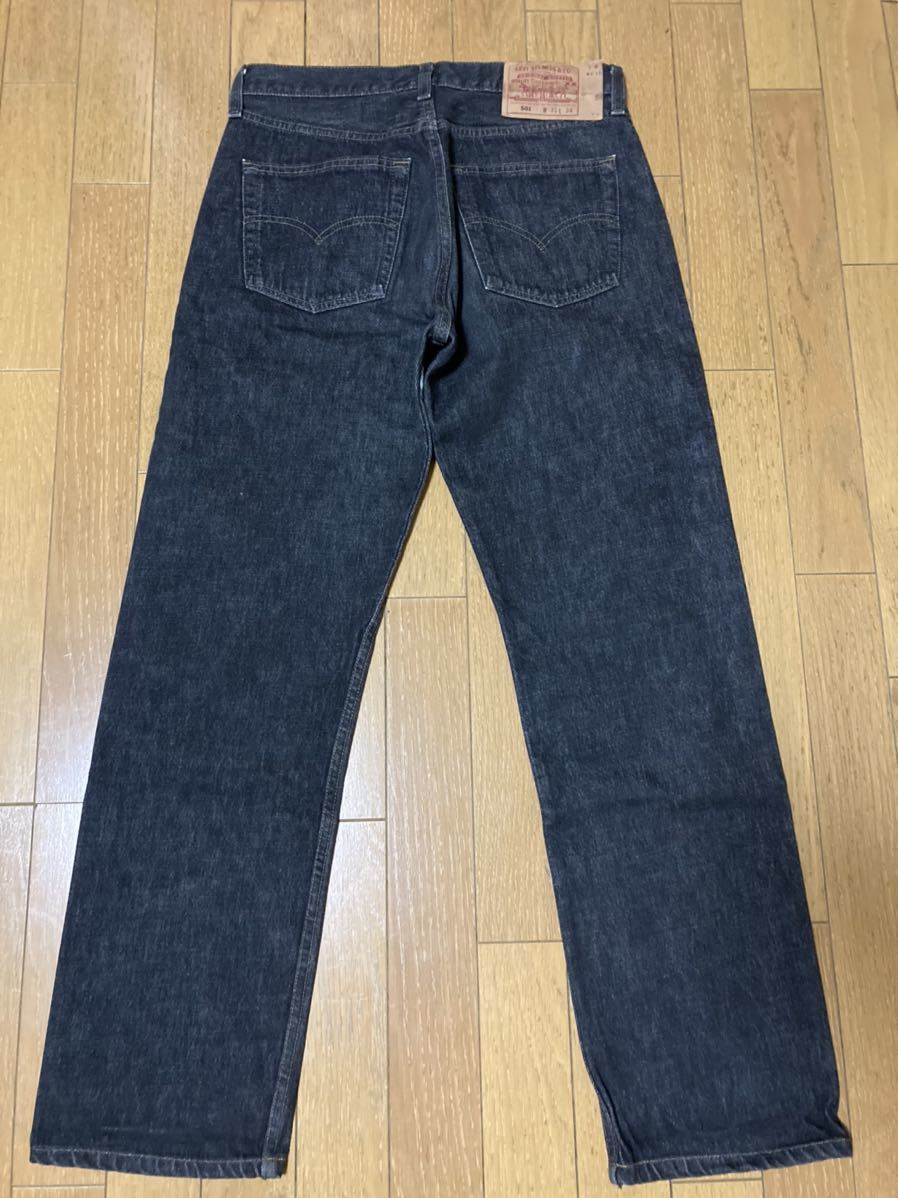 米国製 LEVIS 501 デニムパンツ W31 L34 ブラック 黒 ボタン裏 米国製 LEVIS 501 デニムパンツ W31 L34 ブラック 黒 ボタン裏