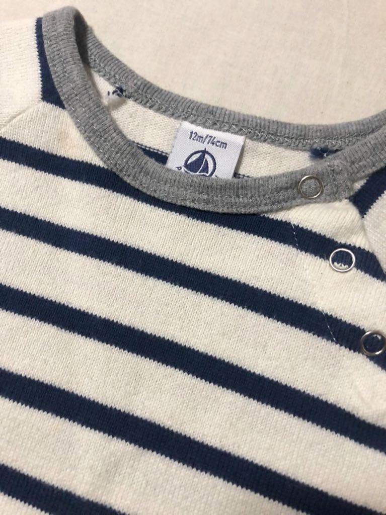 可愛い！PETIT BATEAU プチバトー ワンピース 12m74㎝☆_画像4