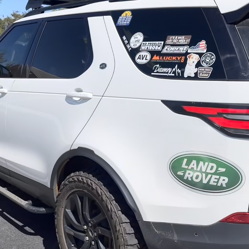 アフターザランドローバーエクスペリエンス★ラウンド 大★ステッカー★ディスカバリー ディフェンダー After the land rover experience_画像6