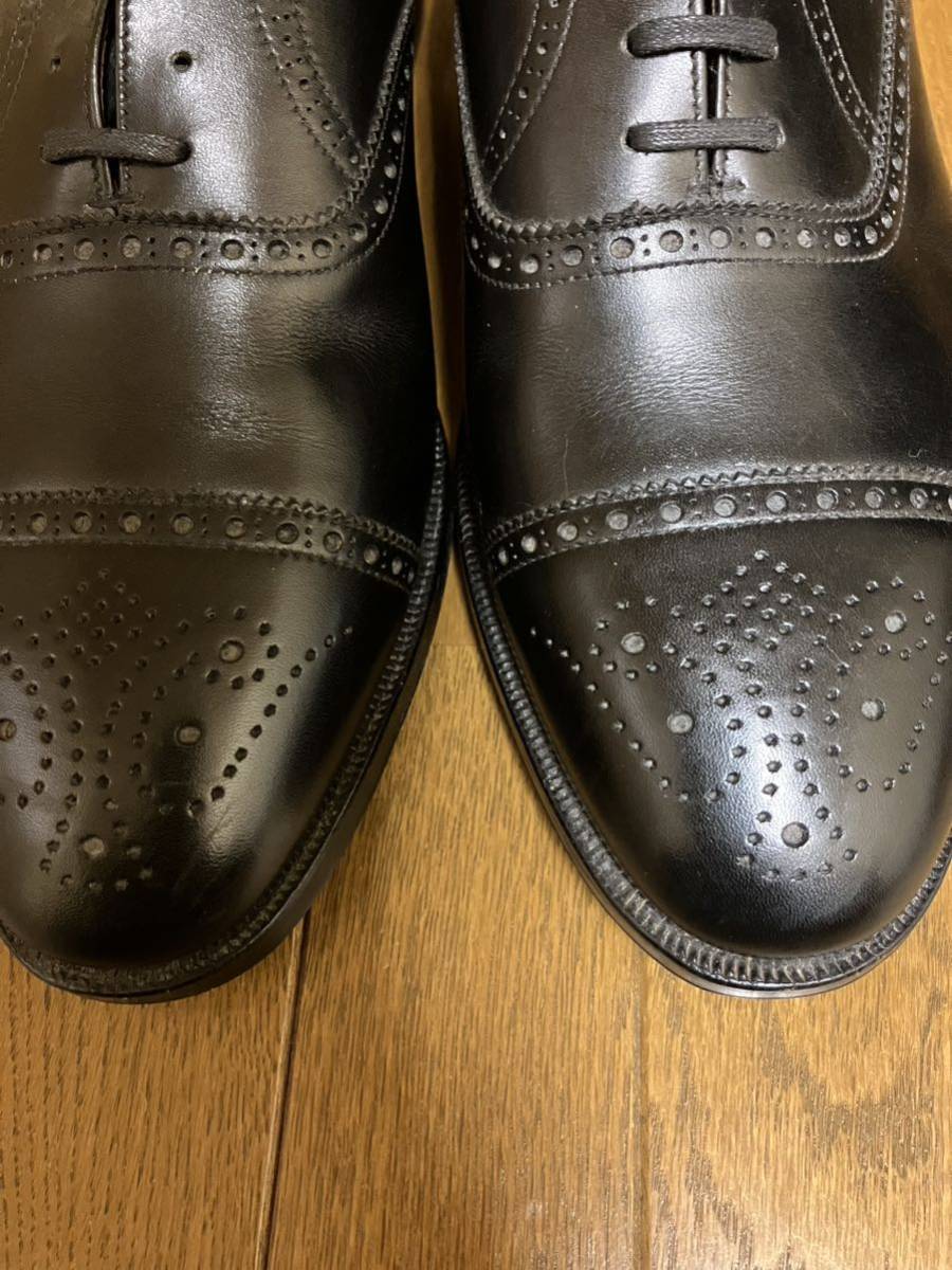 英国 made in england/CROCKETT & JONES/ストレートチップ／黒/UK7 www