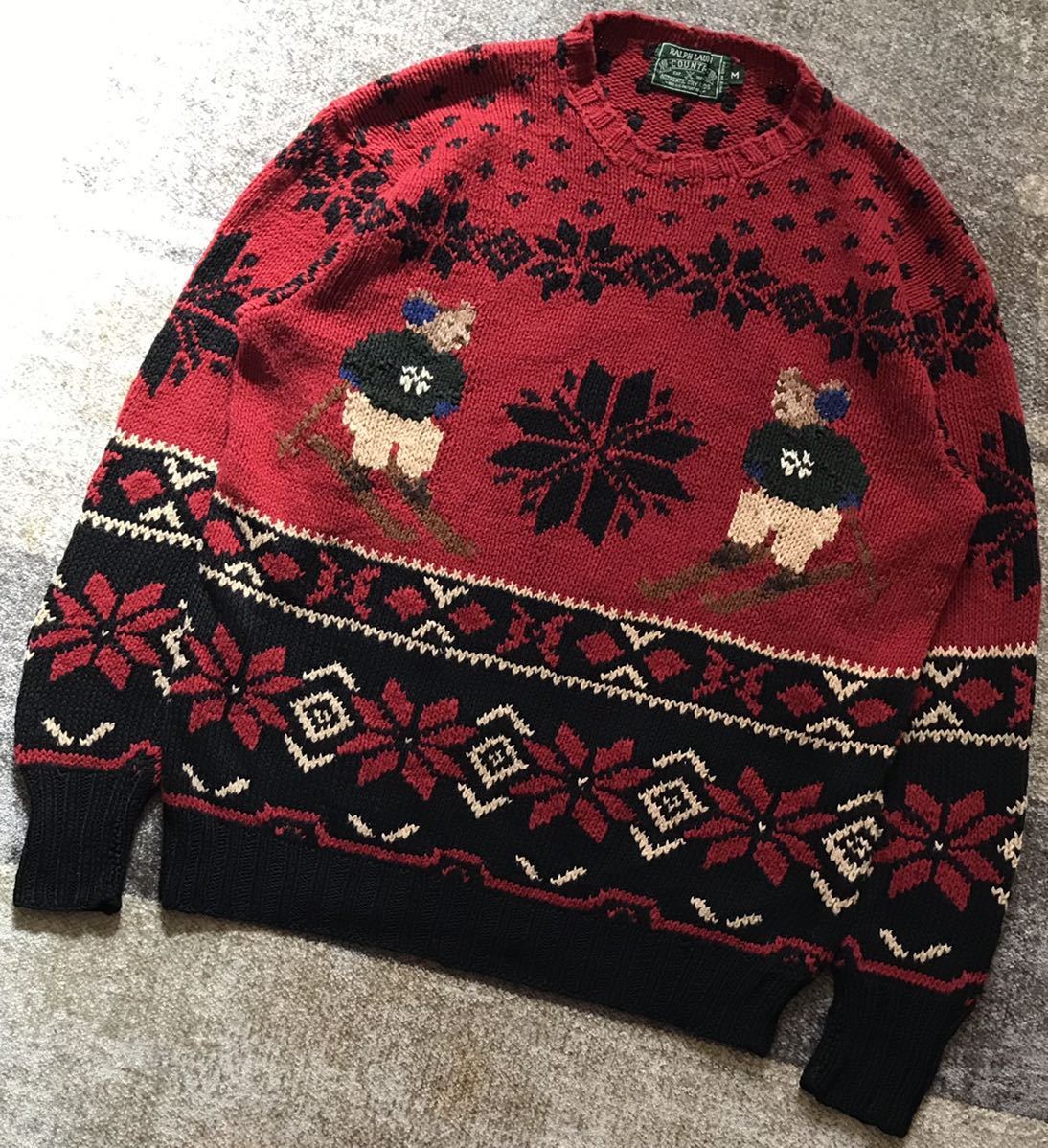 最高のノルディック柄&ポロベア 90's vintage ☆ RALPH LAUREN COUNTRY