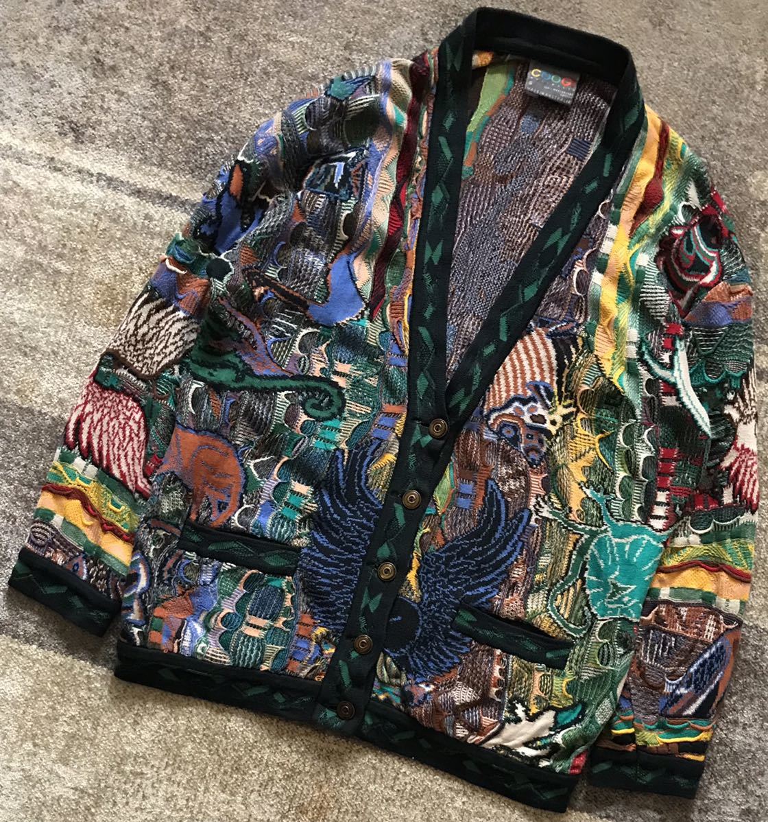 信頼 AUSTRALIA COOGI ☆ vintage 90's 異次元のセンス 最高傑作 幻