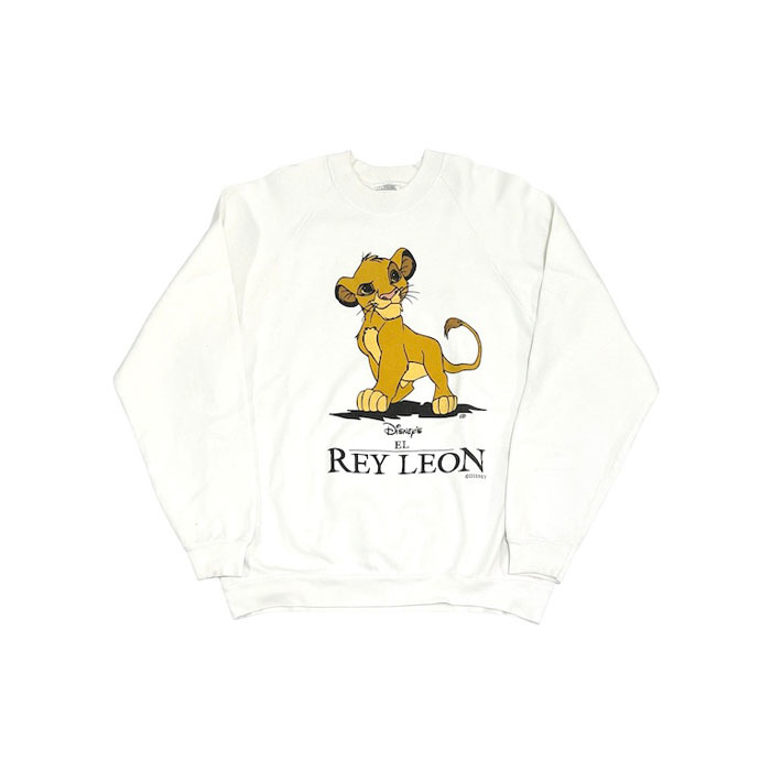 【送料無料】激レア ユーロ企画 90s The Lion King ライオンキング El Rey Leon スウェット トレーナー vintage 古着