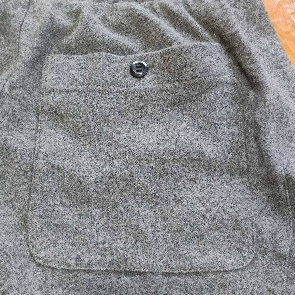 ATTACHMENT Attachment кашемир . шерсть шорты серый размер 2 сделано в Японии kazyuki медведь gai Kumagaya мир . обезьяна L 