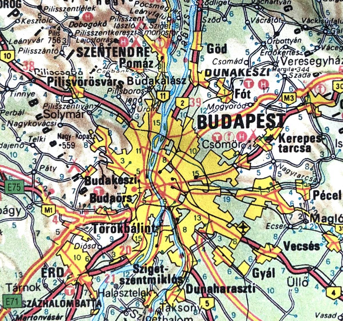ハンガリー/古地図75枚■ビンテージ/1960年代_画像10