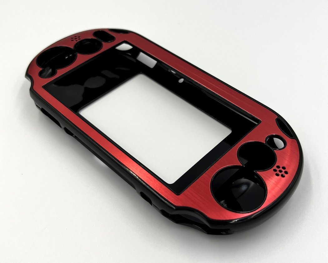 PS Vita2000(PCH-2000) exclusive use aluminium plate case ( red )