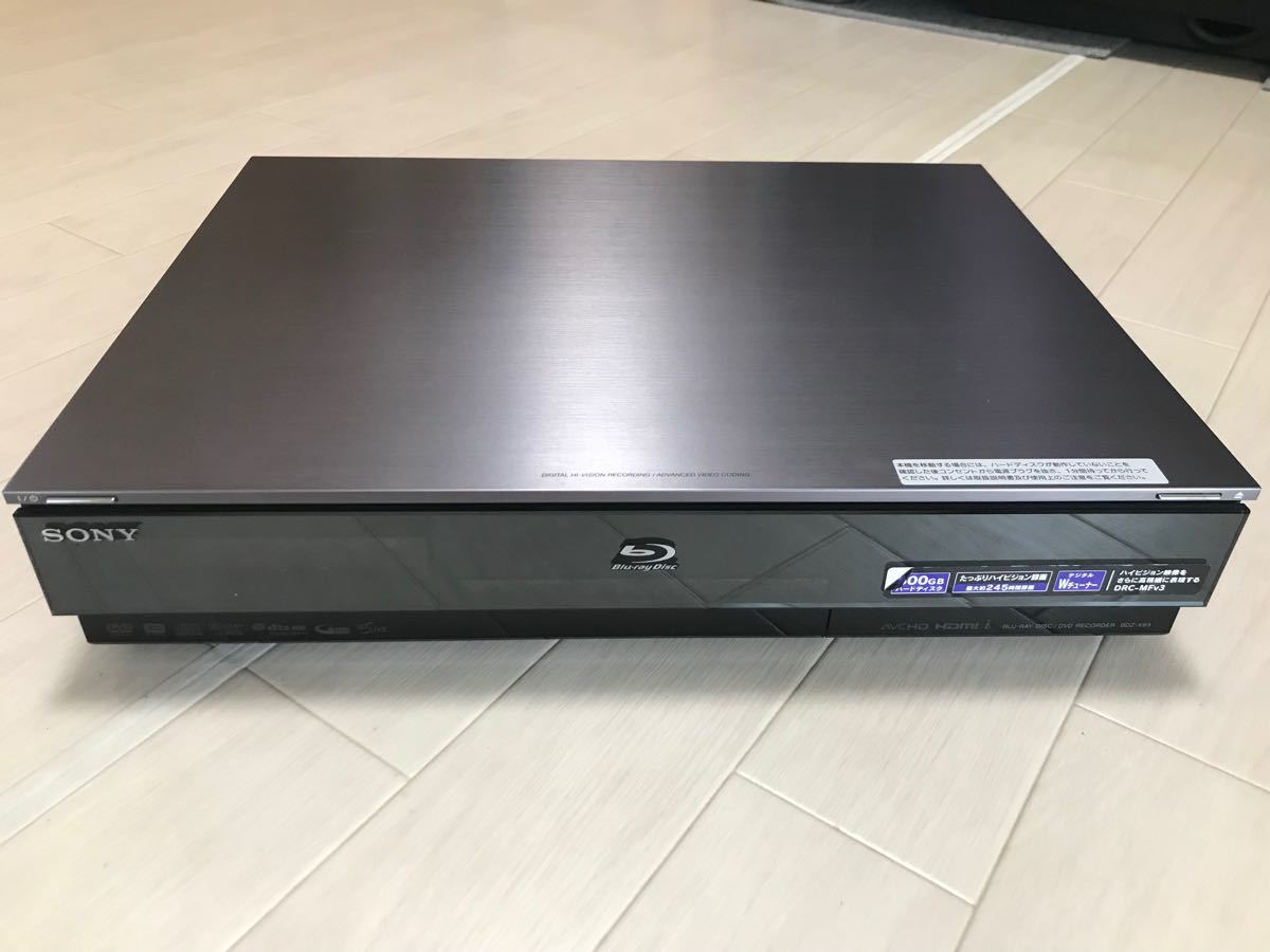 春夏新作 SONYブルーレイレコーダー BDZ-X95 G500 ブルーレイ