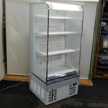 ( Seino post business office stop )2012 year made Sanden RS-650CZ many step open refrigeration showcase W650D600H1520mm 165L 127kg 100V 16~22*C 4 step 