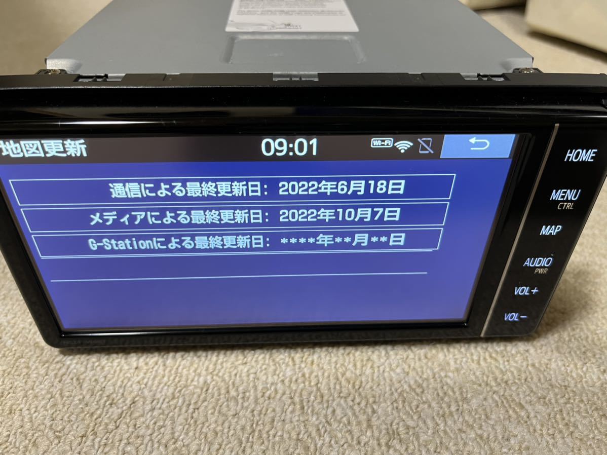 代引き手数料無料 トヨタ純正ナビ NSZT-W68T 地図更新期間中 終了日
