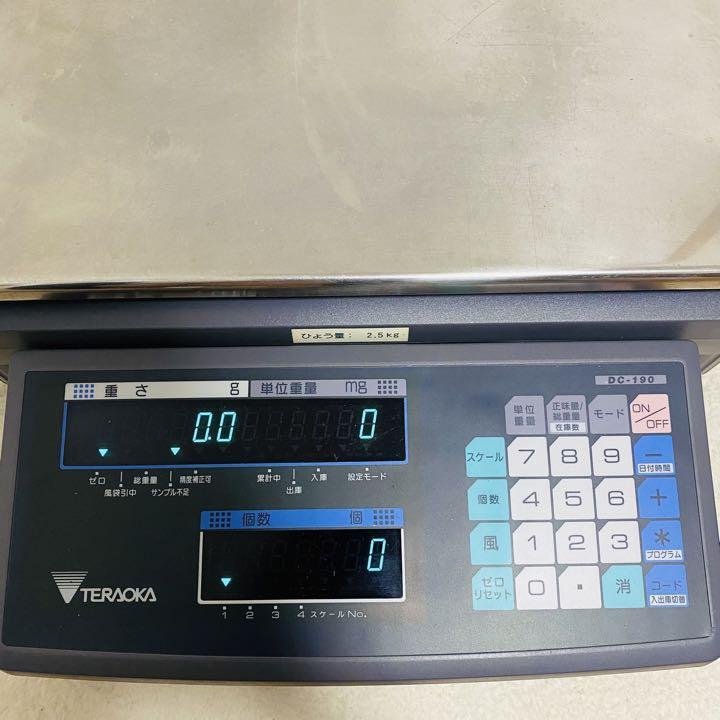 TERAOKA 寺岡精工 電気抵抗線式はかり DC-190 カウンティング TERAOKA 寺岡精工 電気抵抗線式はかり DC-190 カウンティング