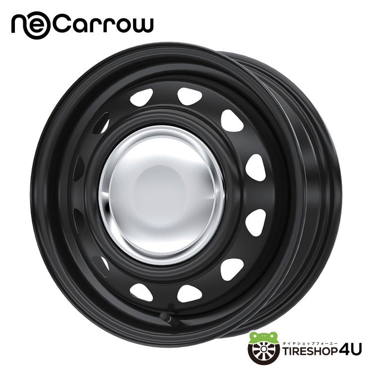 4本セット NeoCarrow 14x4.5J 8/100/114.3 +45 クローム MUDSTAR wanpaku M/T 155/65R14 ホワイトレター キャンバス デイズ ミラ_画像2