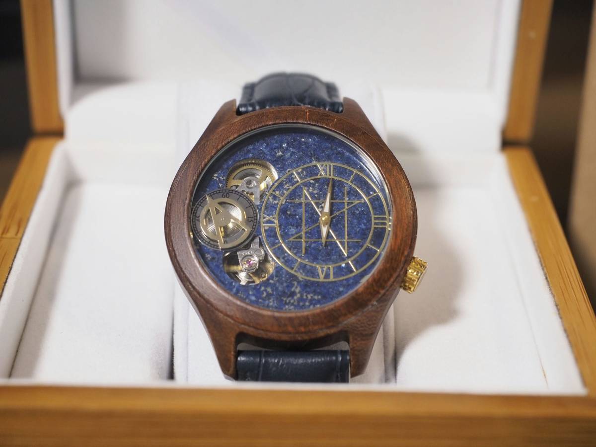 NOZ TIMEPIECES ラピスラズリ × レッドサンダルウッド ダブルクオーツ