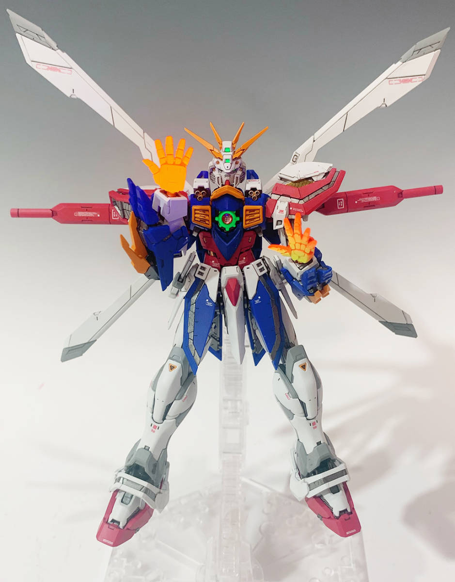 RG 1/144 GF13-017NJII ゴッドガンダム 爆熱塗装 完成品 (機動武闘伝G