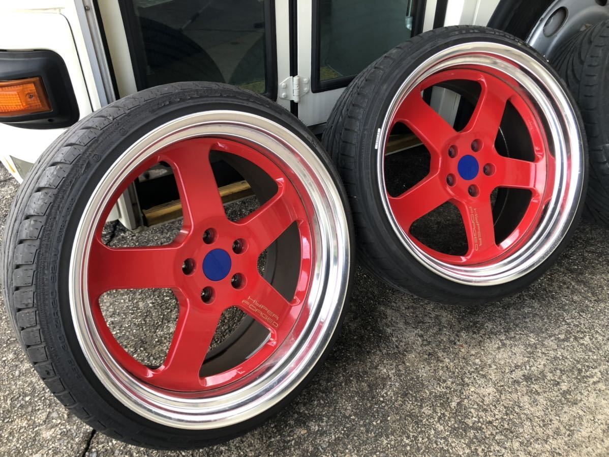 ハイパーフォージド 希少の★PCD114.3 HYPER FOAGED 20インチ9.5J&10.5j 【検索用 Z32 R34 S14 GT-R RAYS WORK BBS TE37 L.A. ヘラフラ 】_画像2